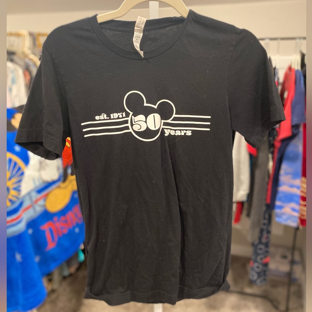 Disney Bella Canvas 50 Years Anniversary Heat Transfer Graphic Mens Tee